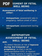 39-Assessment of Fetal Well Being