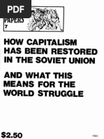  How Capitalism was Restored in the Soviet Union