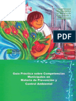 Guía Municipal en Materia de Prevención y Control Ambiental 