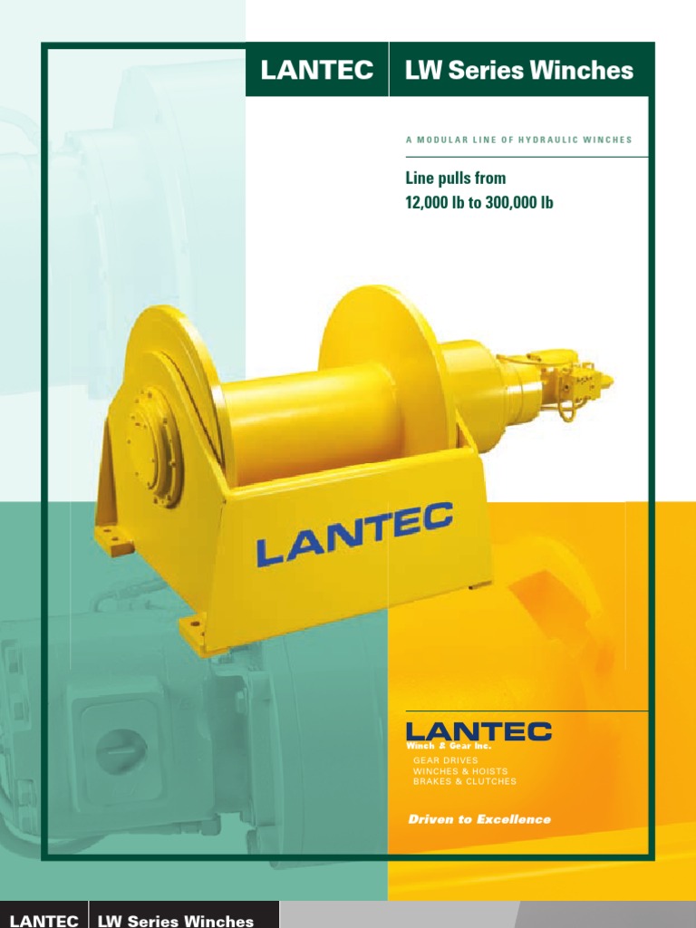Lantec LW Series Winches Catalog PDF PDF Transmission (Mechanics) Brake