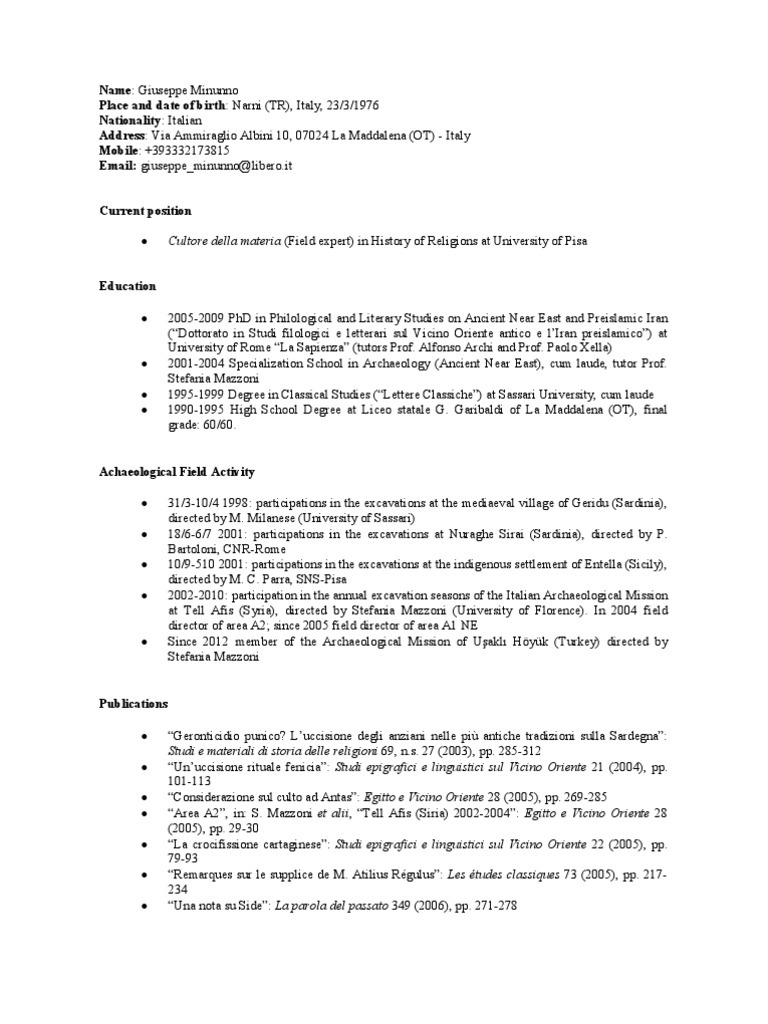 How to write a curriculum vitae picture