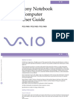 Sony VAIO Notebook Computer User Guide