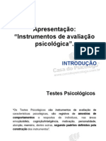 Apresentação Aos Instrumentos de Avaliação Psicologica