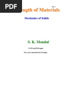 Strength of Materials Objective and Conventional by S K Mondal