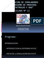 Curso Hysys Udabol - Clase 1