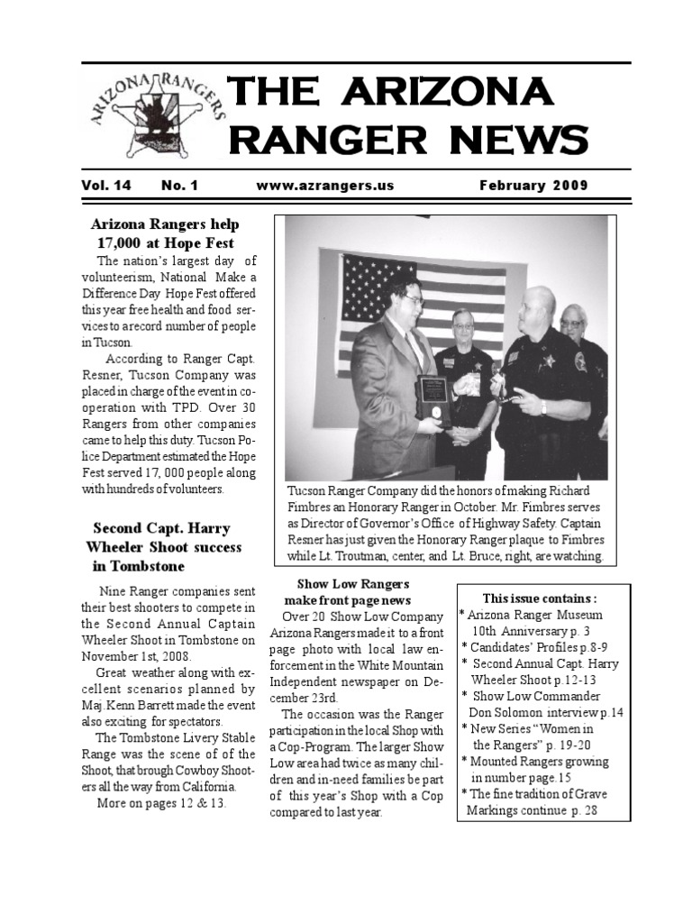 Newsletter 209 | PDF | Gunfighter | Arizona