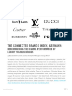 Icrossing Connected Brands Index, Germany - Luxury Fashion Brands