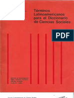 CLACSO - Términos latinoamericanos para el diccionario de cs. sociales