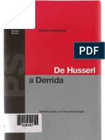 Bernhard Waldenfels - Introducción a la fenomenología, de Husserl a Derrida