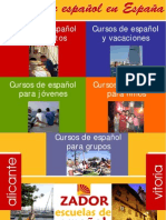 Cursos de Español en España, Alicante y Vitoria 2009