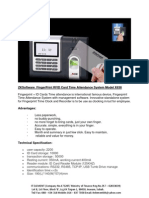 Zksoftware Fingerprint Rfid Card Time Attendance System Model X638