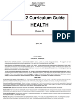 K to 12 Health Curriculum Grade 1