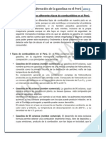 Adulteración de Los Diferentes Tipos de Combustibles en El Perú