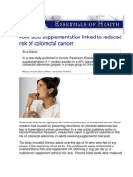 USANA Essentials of Health - Folic Acid Supplementation Linked To Reduced Risk of Colorectal Cancer