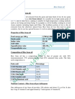 An Overview of Rice Bran Oil