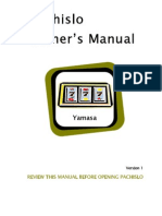 Pachislo Slot Machine Manual Great Information PDF Format 