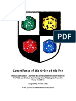Concordance of the Order of the d30: A Collection of Random Tables and House Rules for Fantasy RPGs