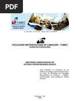 Regulamento Estagio Supervisionado Psicologia