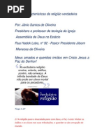 As três características da religião verdadeira