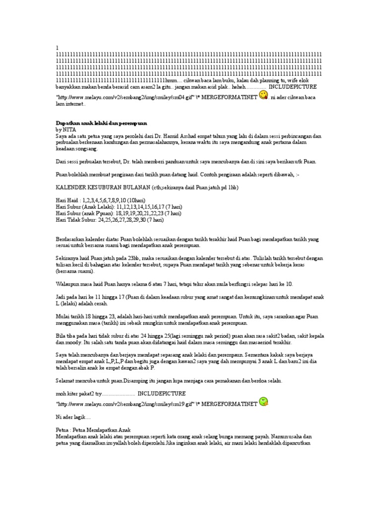 Petua Dapatkan Anak Boy Atau Girl Pdf Vagina Sistem Reproduksi