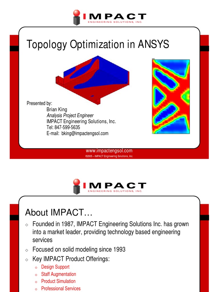 Topology Optimization Using Ansys. | PDF | Mathematical Optimization ...