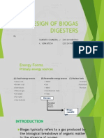 Design of Biogas Digesters