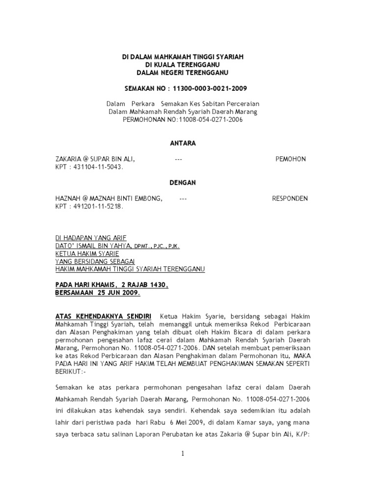 Semak Cerai Pdf