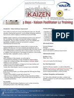 Kaizen Facilitator Level 2 Training Brochure V1 18062013
