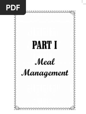 A Guide to Meal Management and Table Service