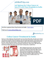 Best Treatment Options for Colon Cancer at SafeMedTrip Affiliated World Class Hospitals in India