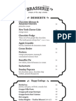 Brasserie English Dessert Menu June13