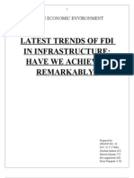 Latest Trends of FDI in Infrastructure