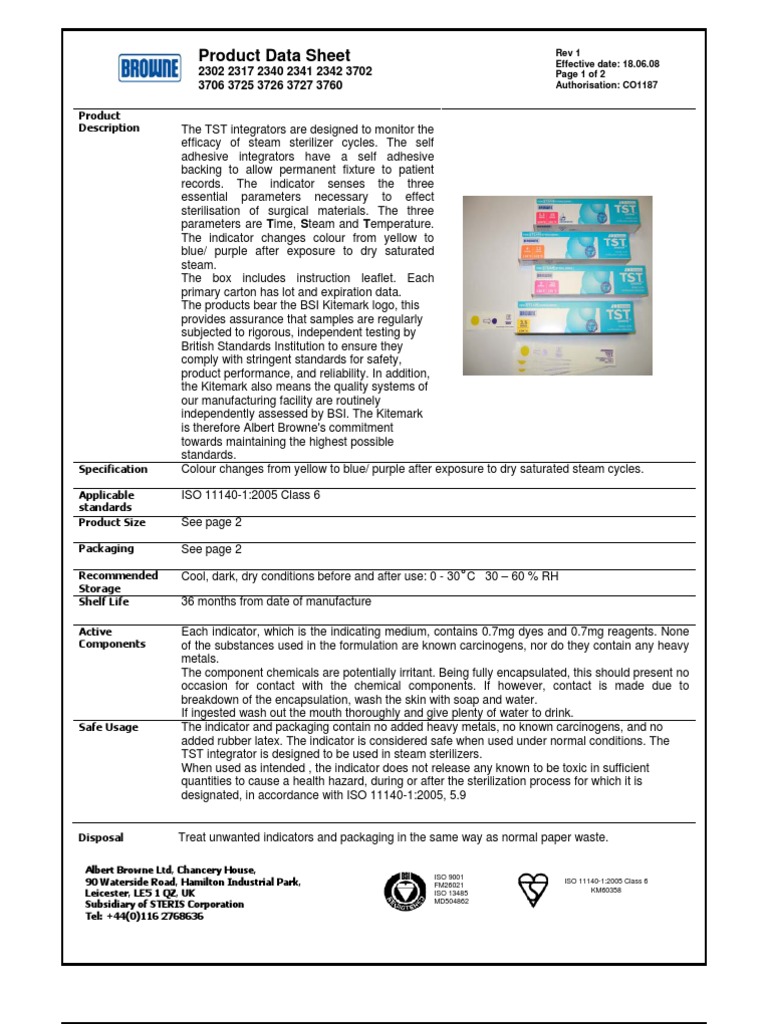 Chemical Indicator Sterilization (Microbiology) Chemistry