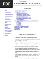 A Primer On Cryptarithmetic