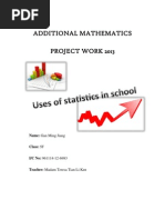 Additional Mathematics Project Work 2013 (Form 5) : Statistics