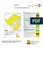African Leaders Malaria Alliance Score Card-Zimbabwe, 2013