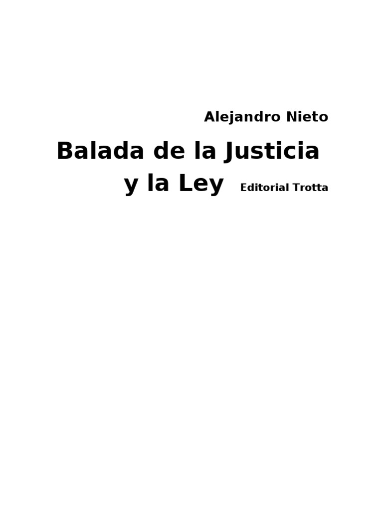 Balada de La Justicia y La Ley | PDF | Juez | Estado (política)