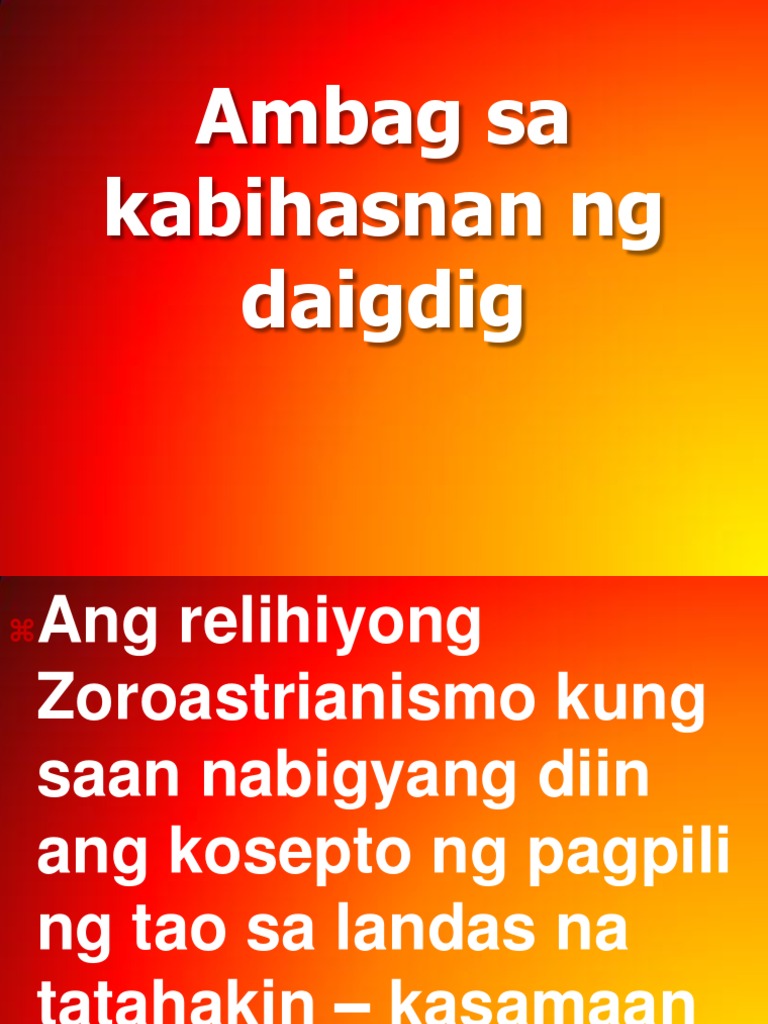 Ambag Sa Kabihasnan Ng Daigdig