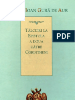 SF Ioan Gură de Aur Tilcuiri La Epistola Către Corinteni II