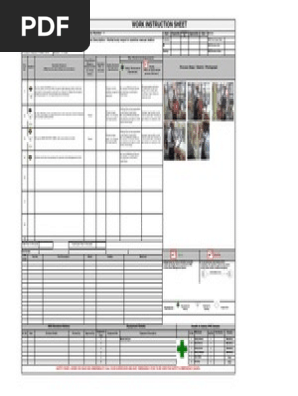 Work Instruction Sheet Tata Motors India