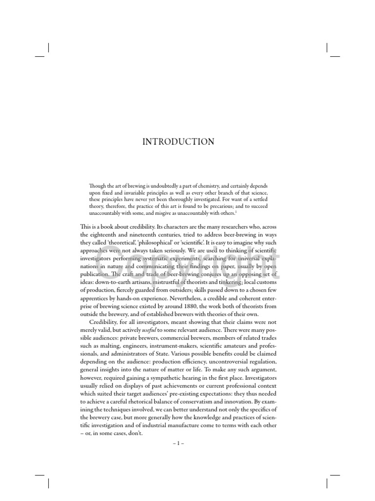 Introduction From Brewing Science, Technology and Print, 1700-1880 ...