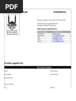 Islamic Relief - Application - Form