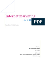 p 3481 Internet Marketing Project Report