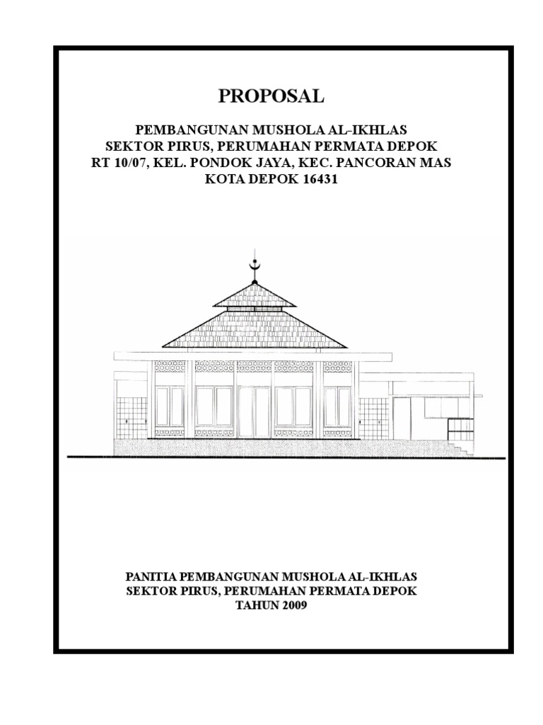 Proposal Mushola Al Ikhlas Pirus Permata Depok