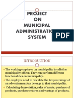 Project ON Municipal Administration System