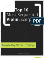 Top Ten Orchestral Excerpts For Violin
