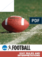 2007 NCAA Football Rules and Interpretations