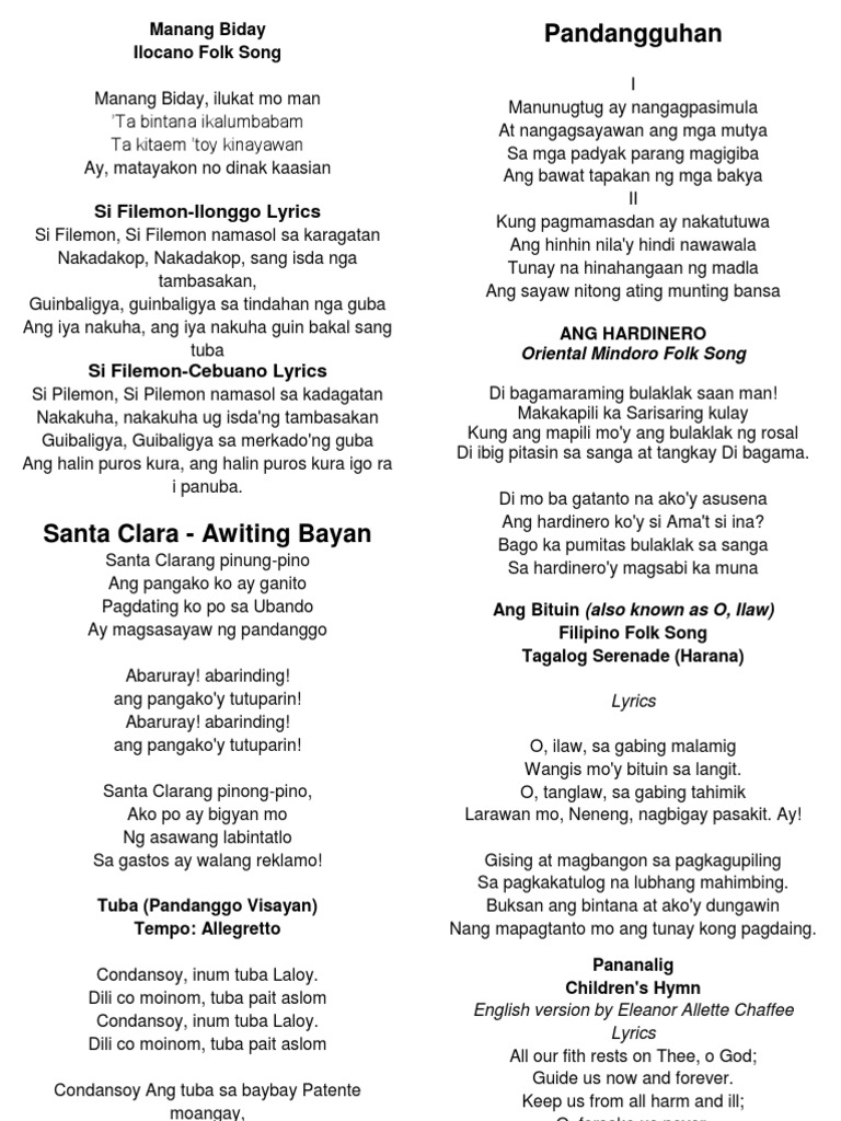 Awiting Bayan | PDF