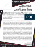 LA MANE - Multiplicidad de Voces Con Un Objetivo en Común Construir y Luchar La Propuesta Alternativa de Educación Superior