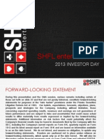 SHFL 2013 Analyst Day Presentation